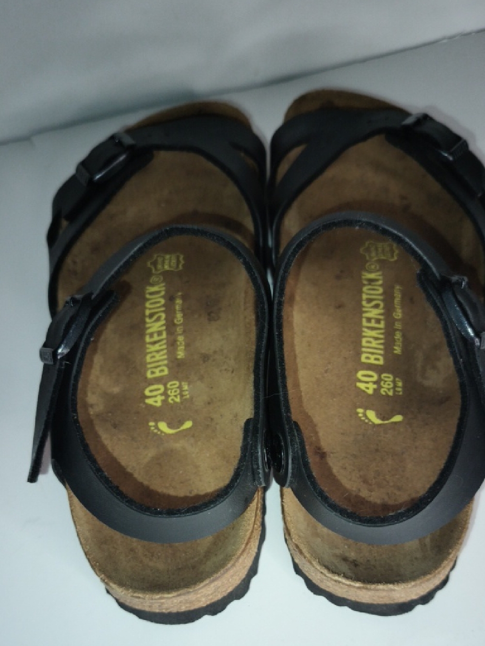 Birkenstock Rio Black Ladies 9, Men7 Unisex Sandals - Picture 3 of 10